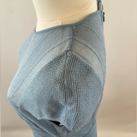 Herve Leger Sheer Bustier Gown L - Picture 13 of 13